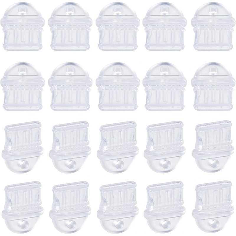 Tablet Cover Accessories - Lot de 50 bouchons anti-poussière transparents