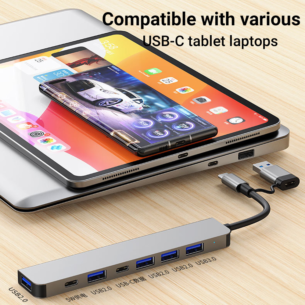 Tablet Accessories For Students - Station d'accueil USB-C et USB 7-en-1