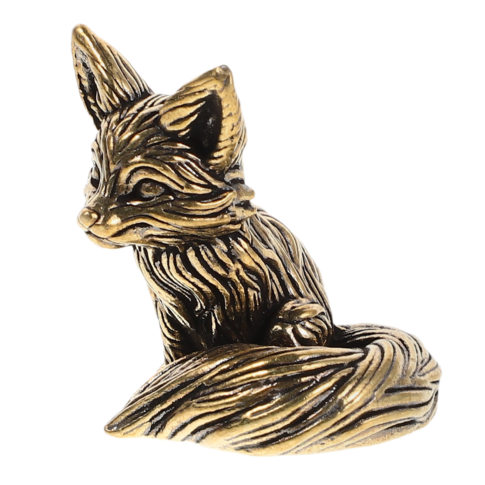 Office Table Accessories Unique - Ornement renard vintage en laiton massif,