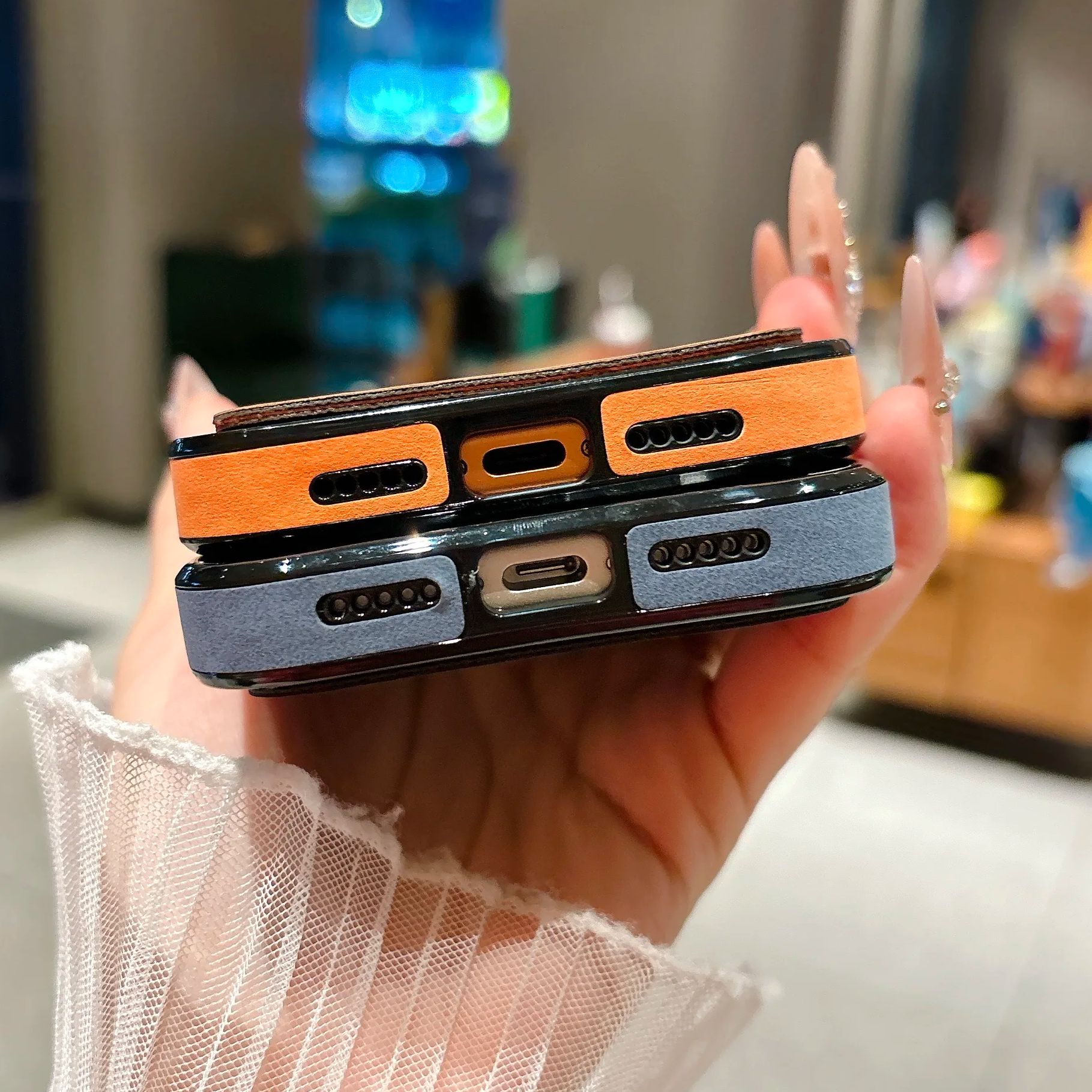 Étui portefeuille en cuir suéd - Iphone Tablet Accessories avis et prix