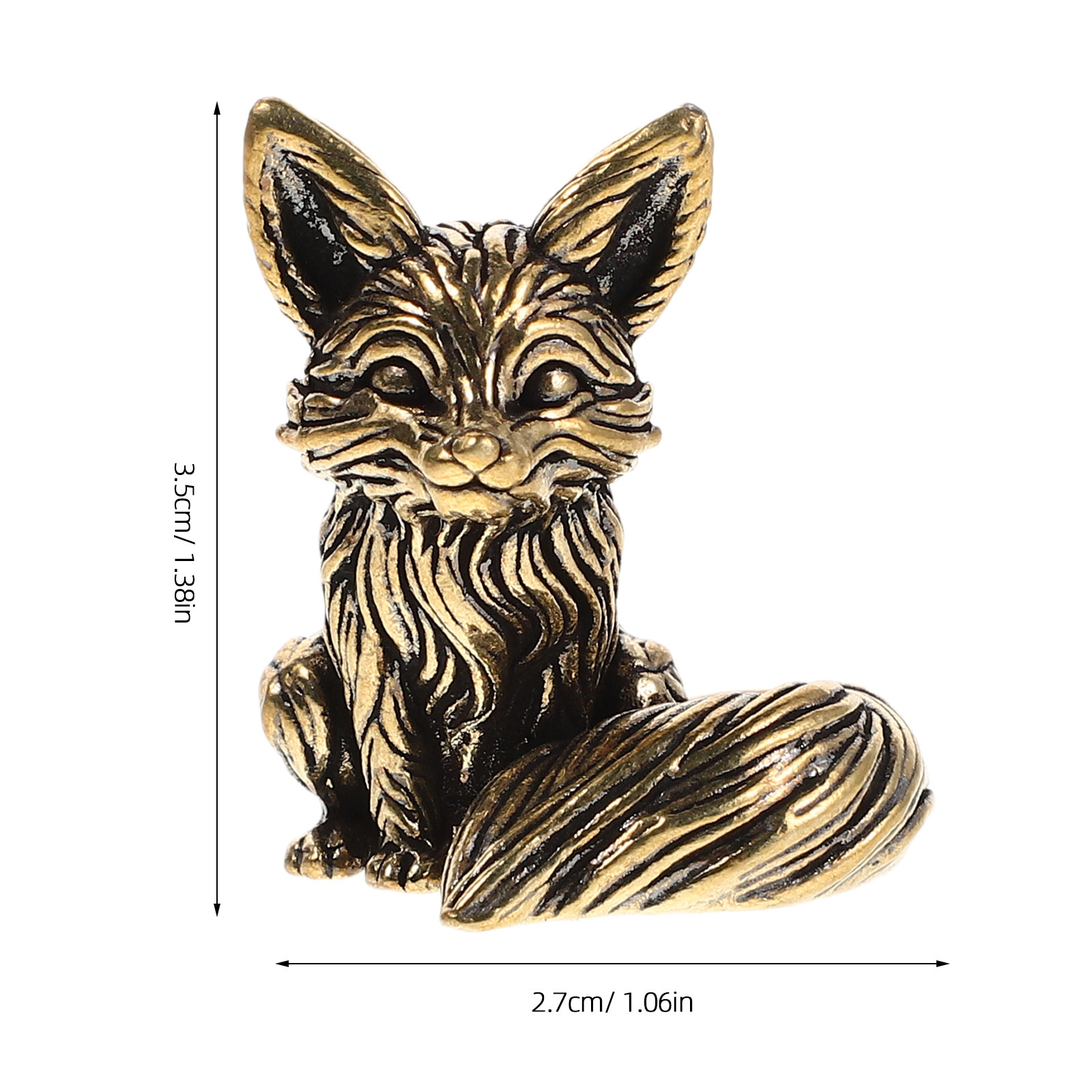 Ornement renard vintage en lai - Office Table Accessories Unique avis et prix