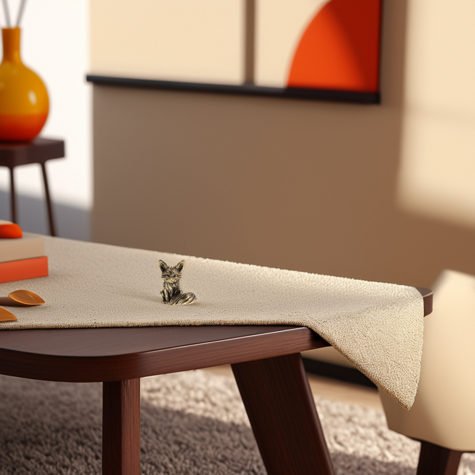 Ornement renard vintage en lai - Office Table Accessories Unique avis et prix