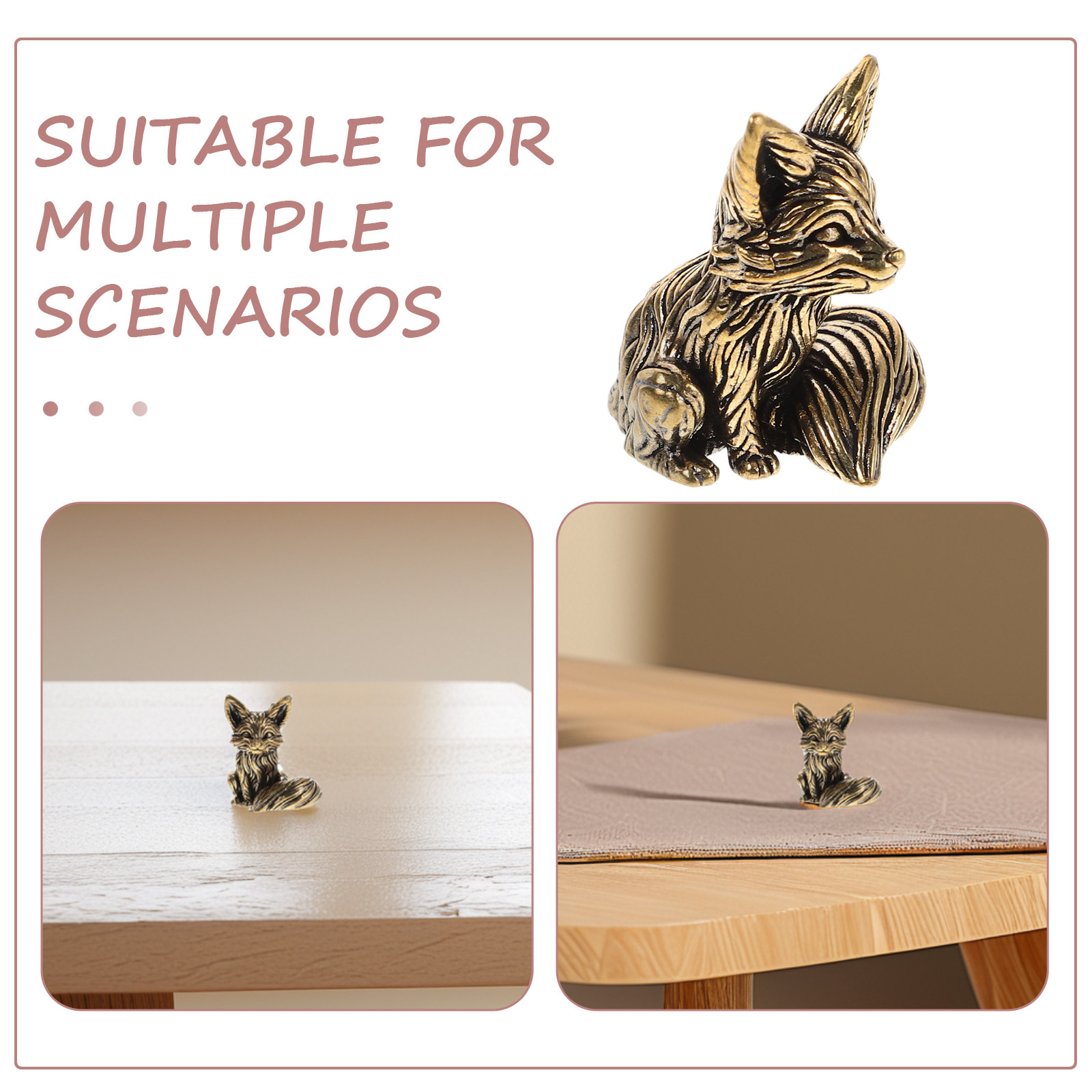 Ornement renard vintage en lai - Office Table Accessories Unique avis et prix
