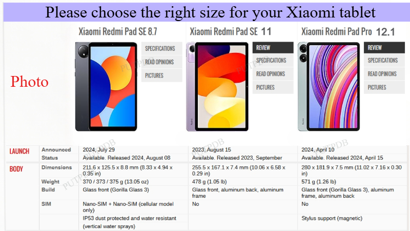 Étui pour tablette Xiaomi RedM - Blackview Tablet Accessories avis et prix